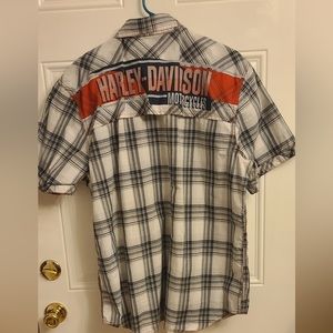 Harley Davidson button up XL